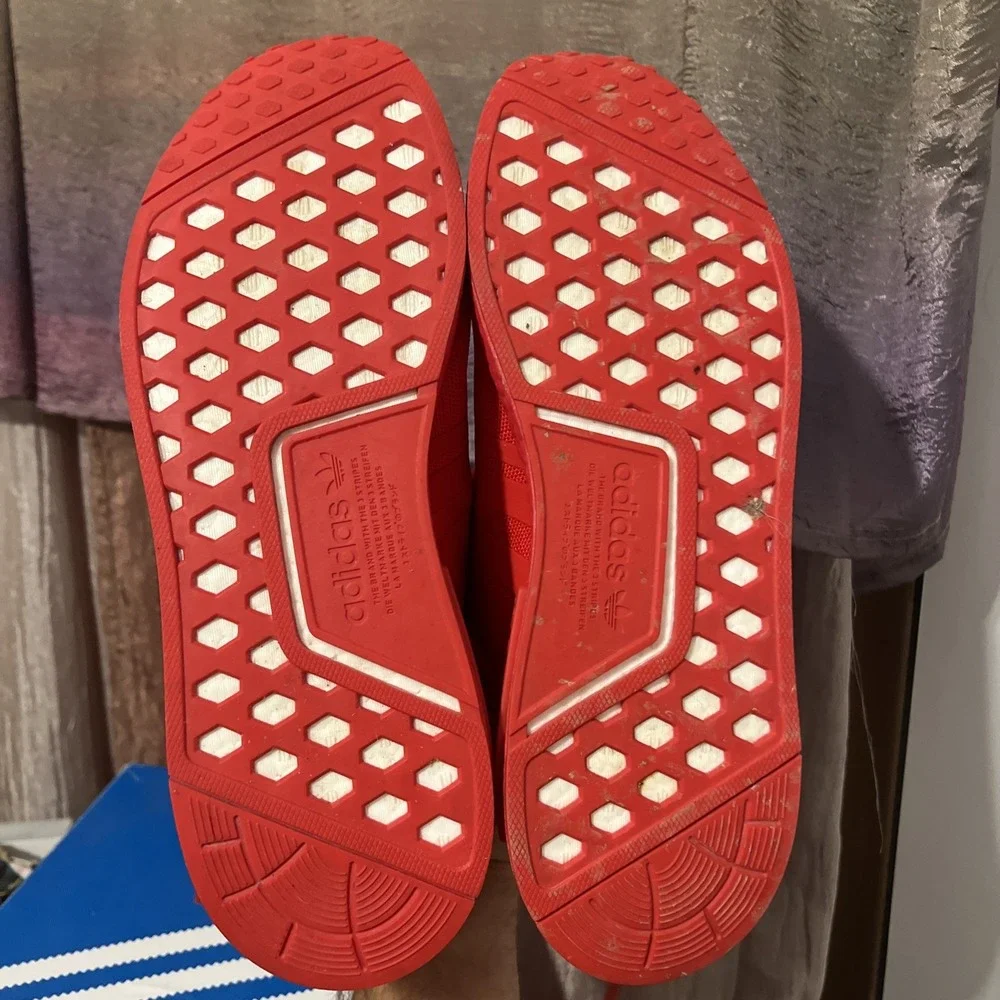 Adidas originals NMD_R1 Primeblue Men's Shoes Vivid Red GX7605 size 11